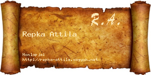 Repka Attila névjegykártya